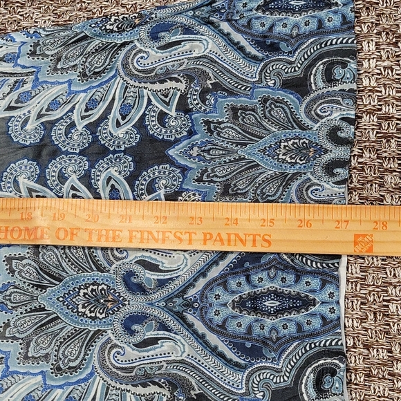 Boho Floral Print Seven7 Ladies Blouse with Ombre Design Size Large - Picture 6 of 7